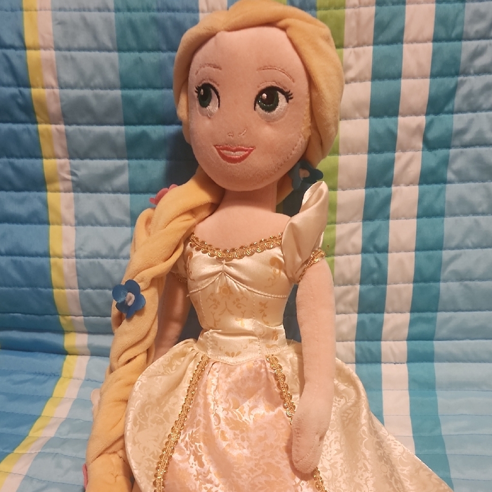 Blonde Princess Doll with Gold Dress